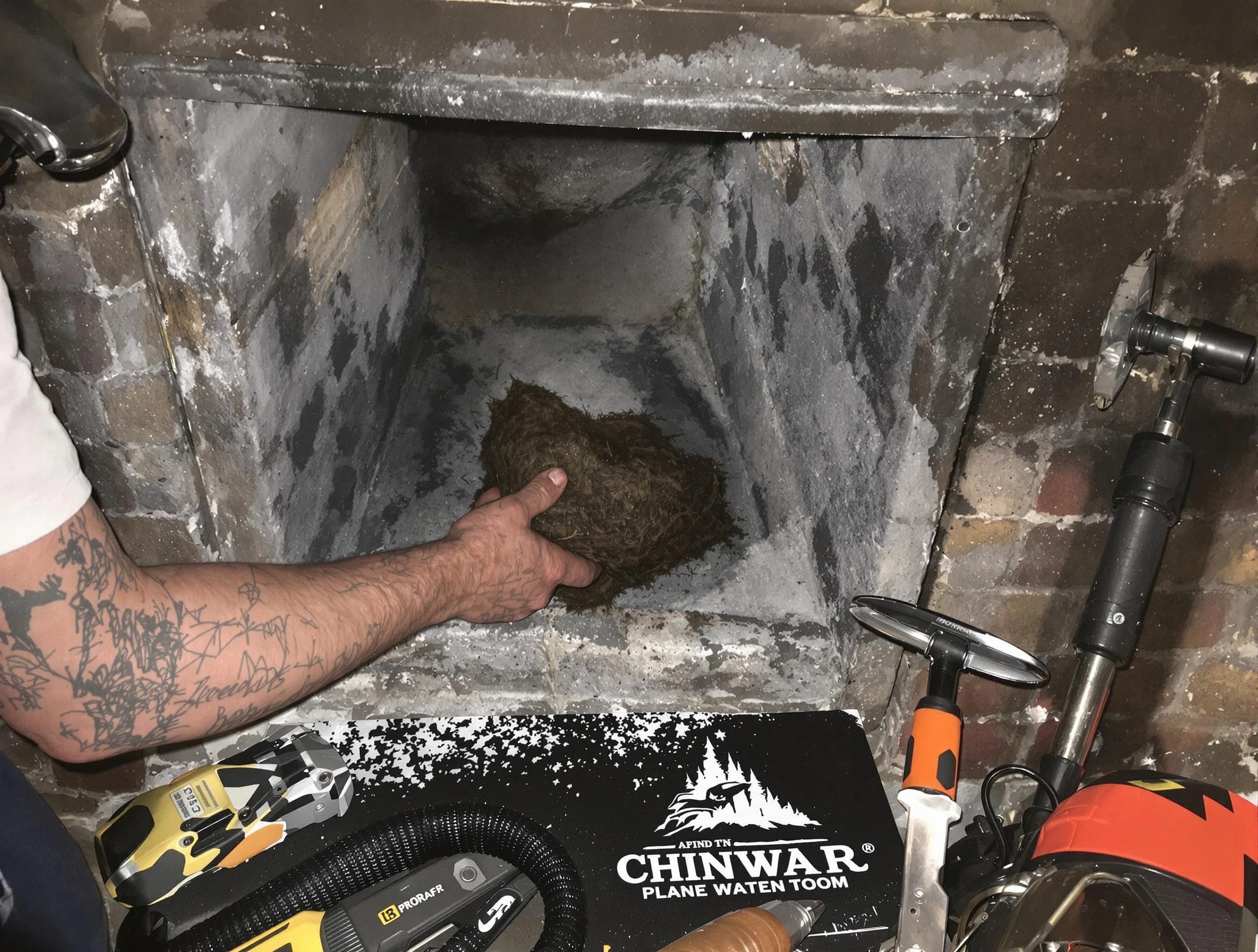 Morgan Chimney Sweep safely removing debris and screening chimney in Morgan, UT