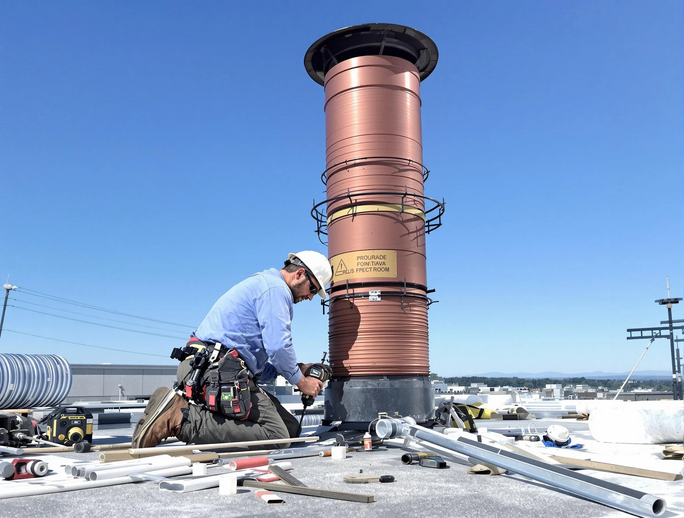 Installed chimney liner by Morgan Chimney Sweep in Morgan, UT