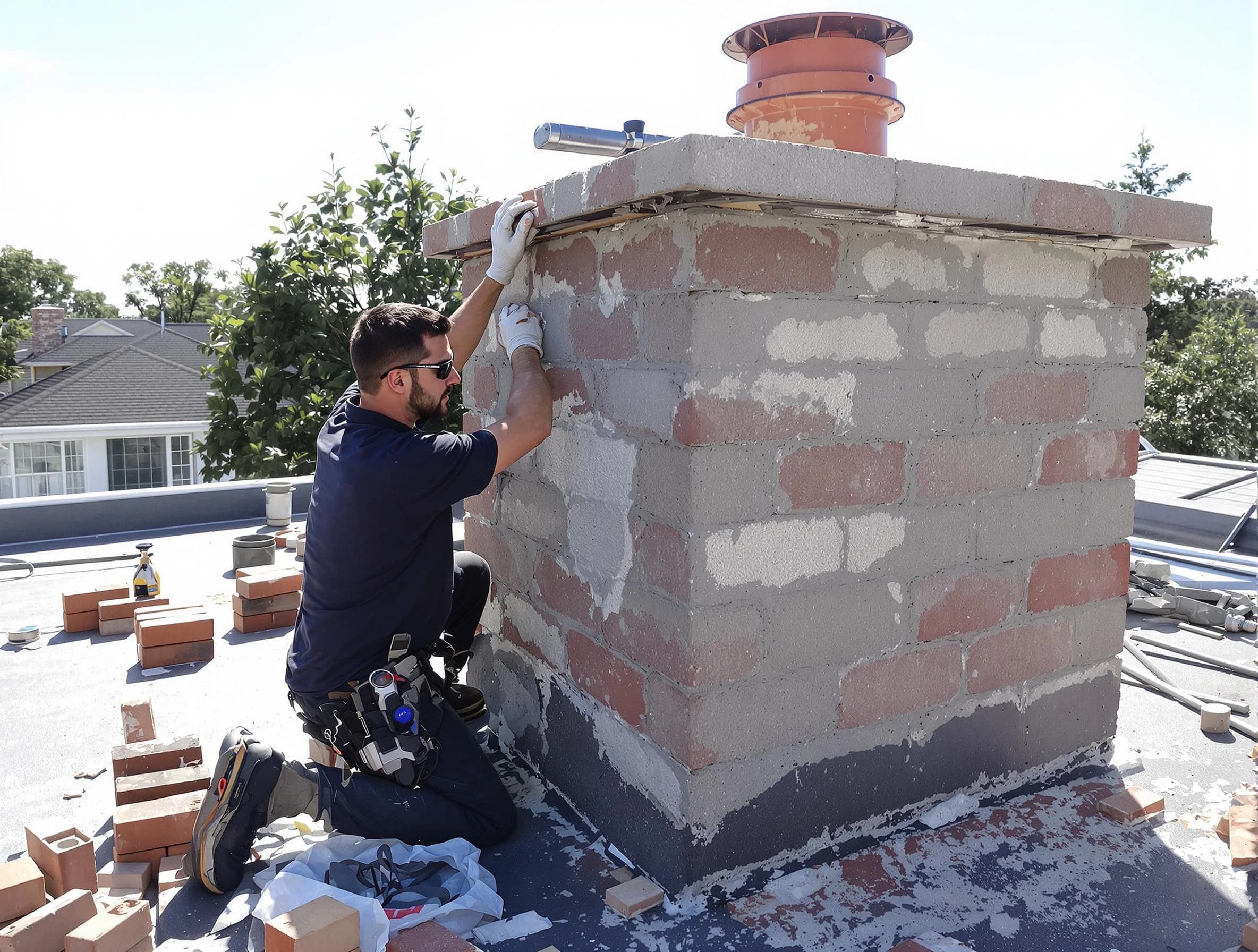 Advanced chimney repair process by Morgan Chimney Sweep in Morgan, UT