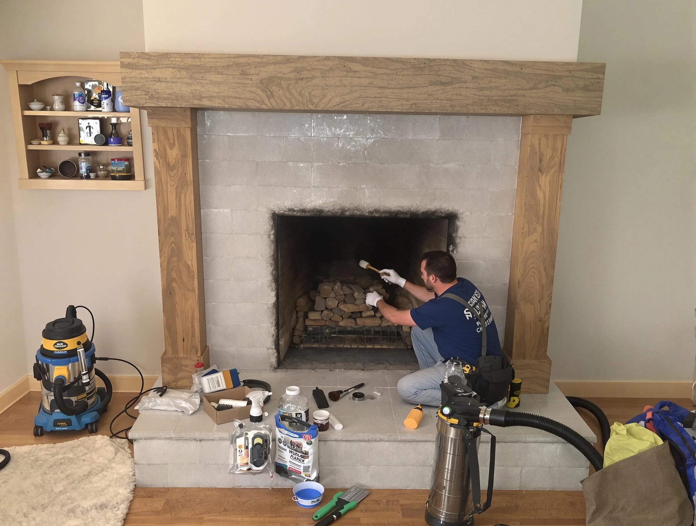 Detailed creosote removal process by Morgan Chimney Sweep in Morgan, UT