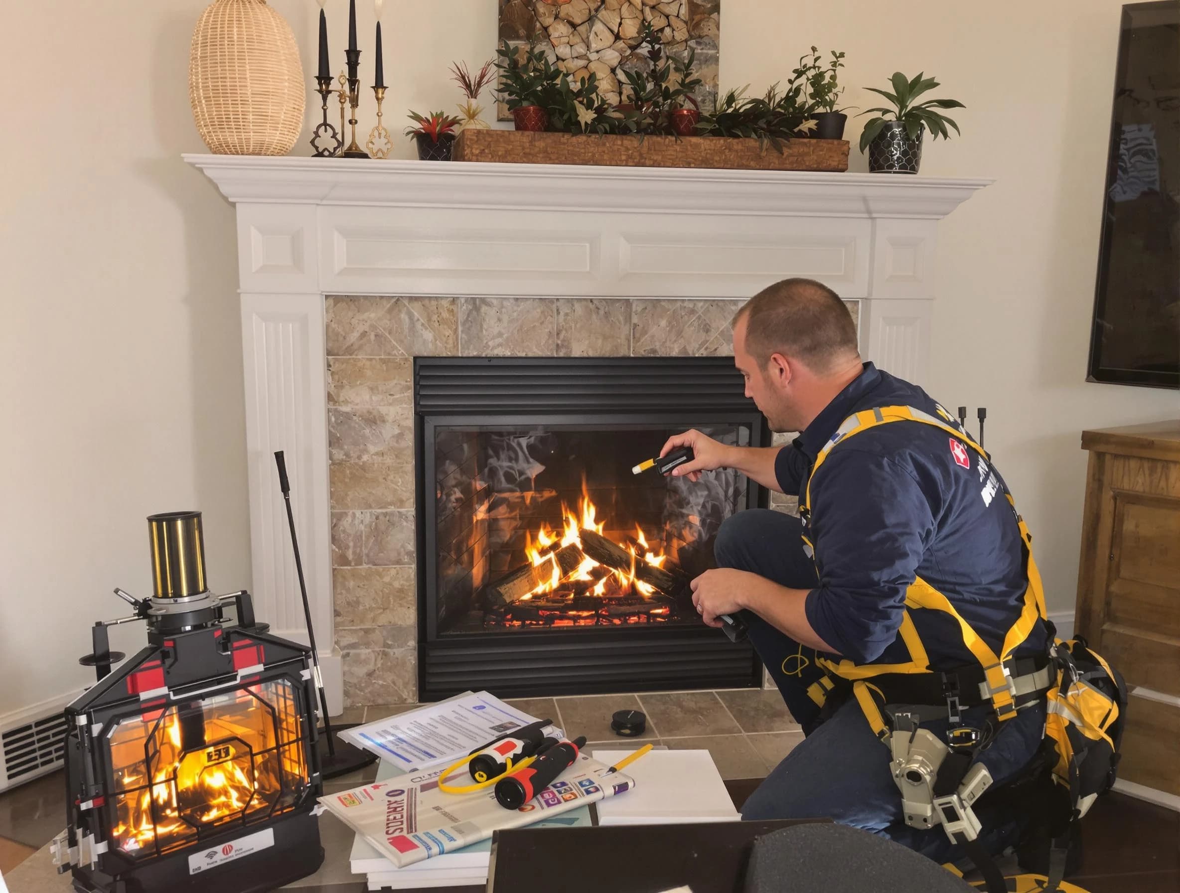 Safety-focused fireplace inspection by Morgan Chimney Sweep in Morgan, UT