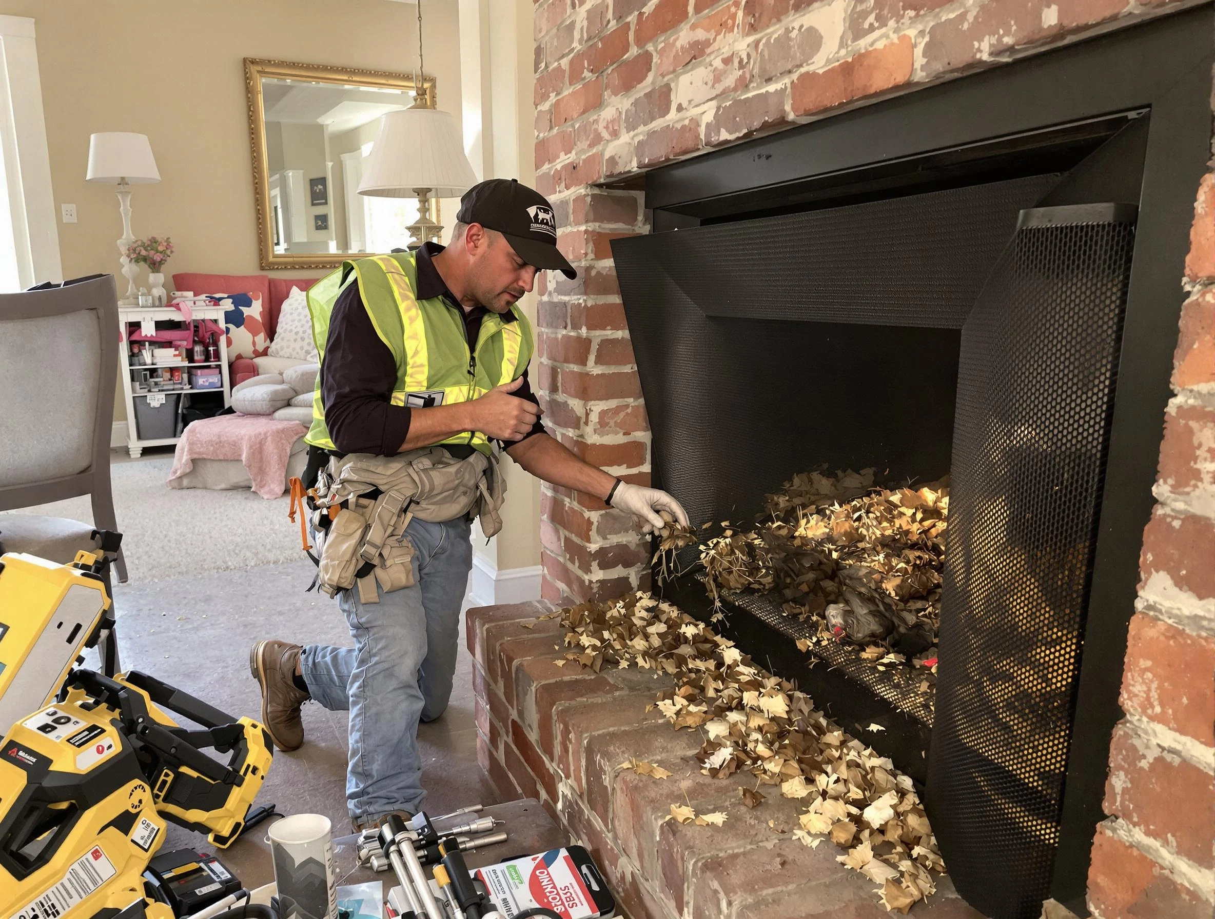 Safe screening installation by Morgan Chimney Sweep in Morgan, UT