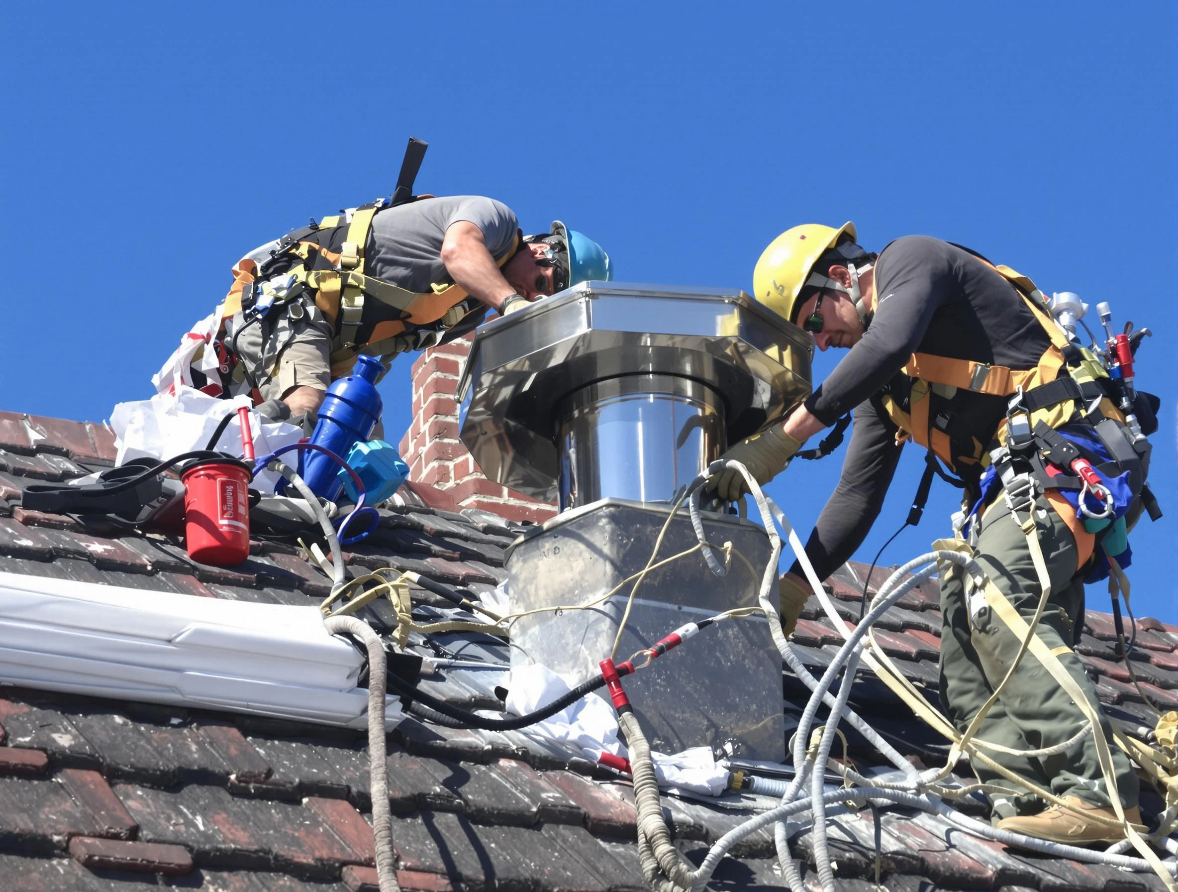 Protective chimney cap installed by Morgan Chimney Sweep in Morgan, UT
